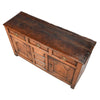 A Queen Anne Period Oak Dresser with Three Drawers over Two Cupboards