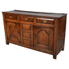 A Queen Anne Period Oak Dresser with Three Drawers over Two Cupboards