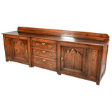 A Large George II Period Breakfronted Dresser