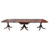 George III Period Three Pillar Dining Table with Exceptional Patina