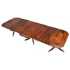 George III Period Three Pillar Dining Table with Exceptional Patina