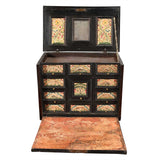 Rosewood and Stumpwork Table Cabinet