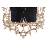 A Fine George II Period Giltwood Mirror Carved with C-scrolls and Icicles