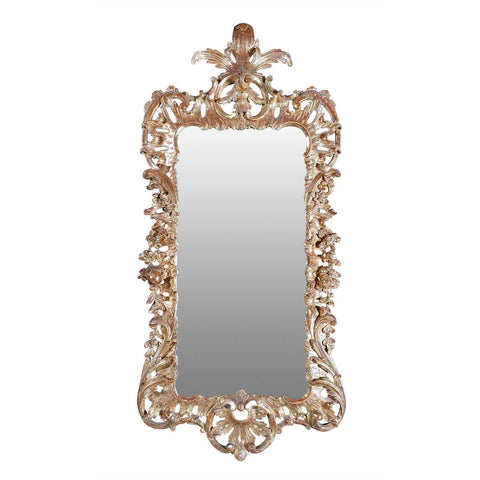 Boldly Carved George III Period Giltwood Mirror