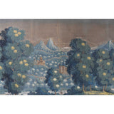 A Large Gouache on Paper Landscape Scene
