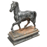 Iron Sculpture of a Pacing Horse