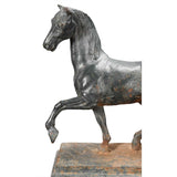 Iron Sculpture of a Pacing Horse