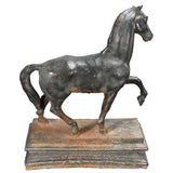 Iron Sculpture of a Pacing Horse