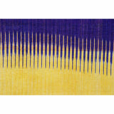 Saffron and Indigo Colored Ikat Panel