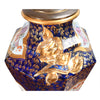 Ironstone Lamp with Gilt Rose Handles