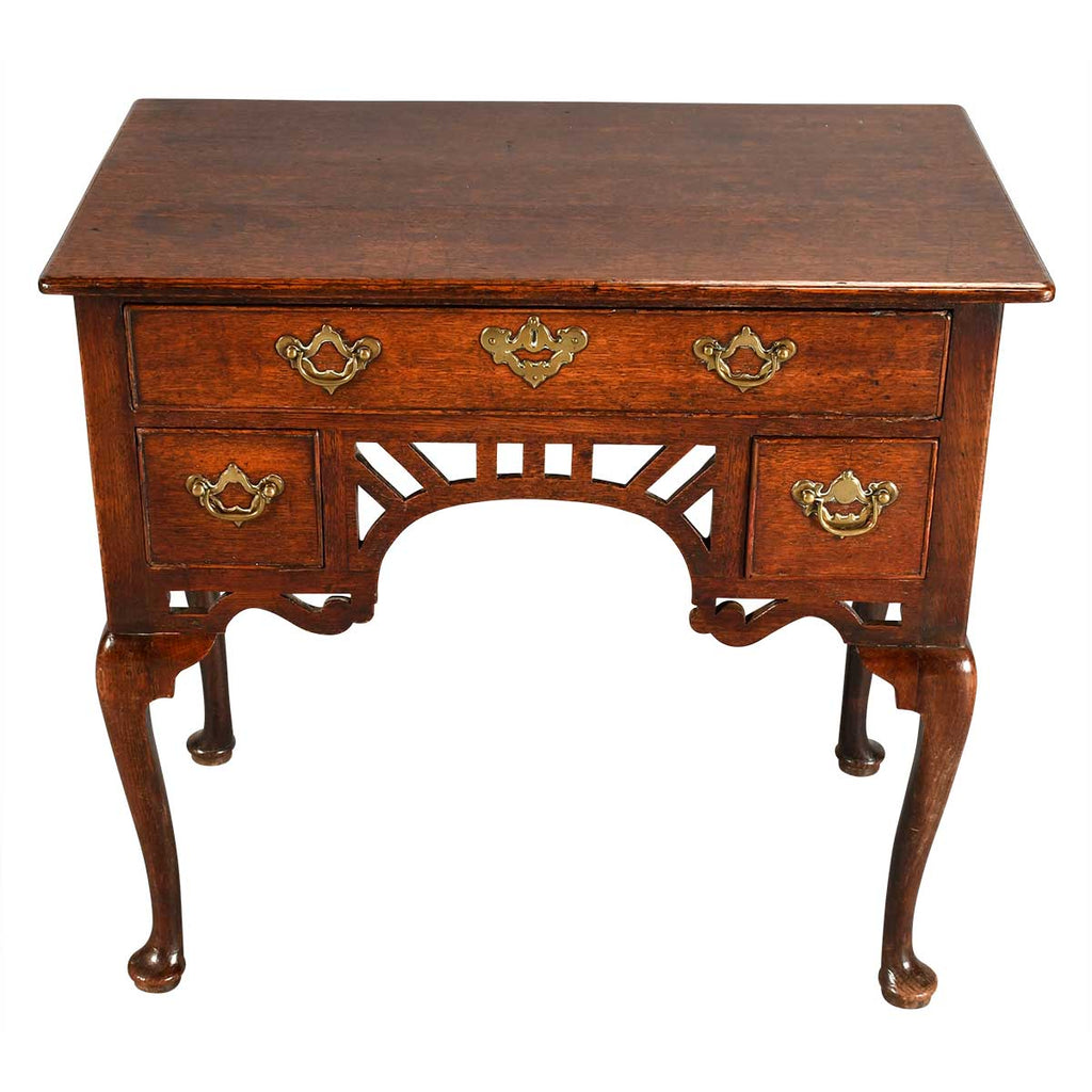 Oak Lowboy with Arched Pierced Apron