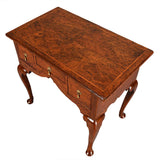 Yew Wood Lowboy on Cabriole Legs