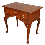 Yew Wood Lowboy on Cabriole Legs
