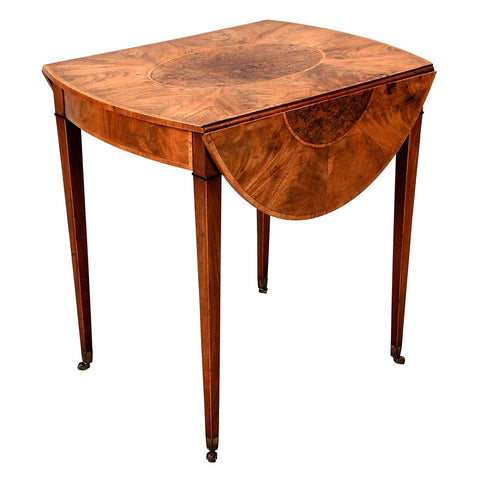 A Sheraton Period Oval Pembroke Table