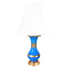 Pair of Blue Glass Lamps