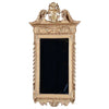 Pair of Giltwood Mirrors with Swan Neck Pediments