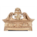 Pair of Giltwood Mirrors with Swan Neck Pediments
