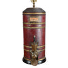 A Pair of Large Coffee Canisters Wired as Lamps