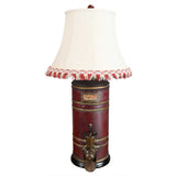 A Pair of Large Coffee Canisters Wired as Lamps