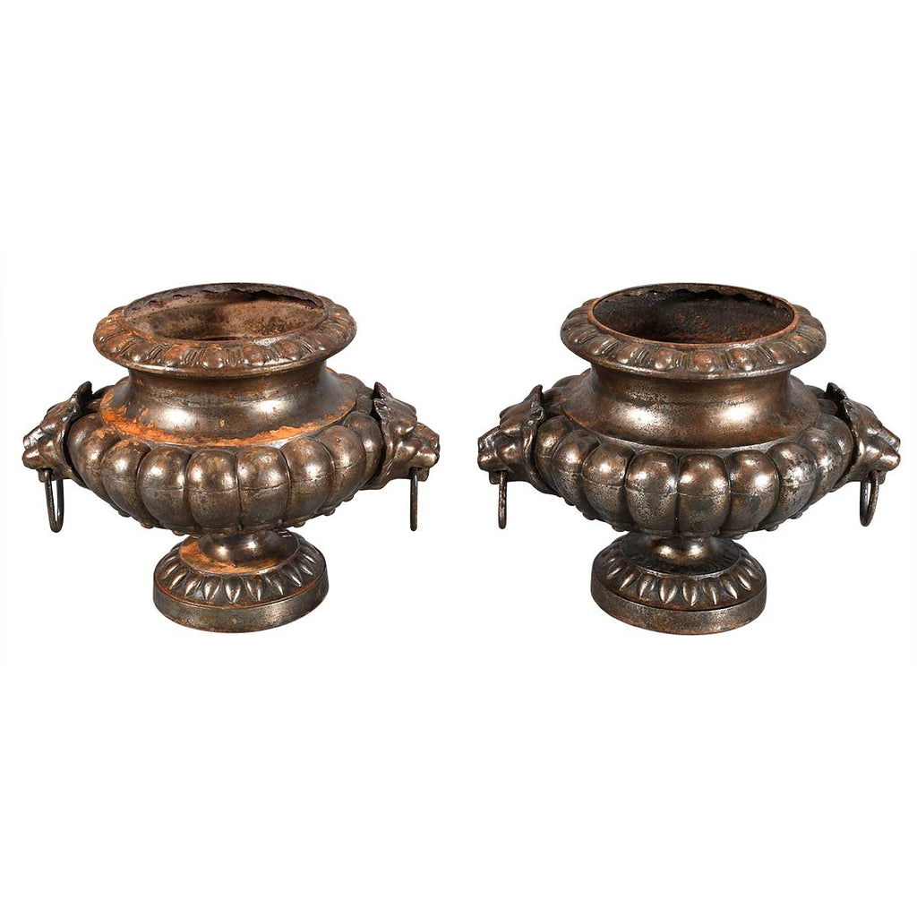 Pair of Iron Planters by Faure Revin