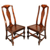 Pair of Oak Queen Anne Period Side Chairs