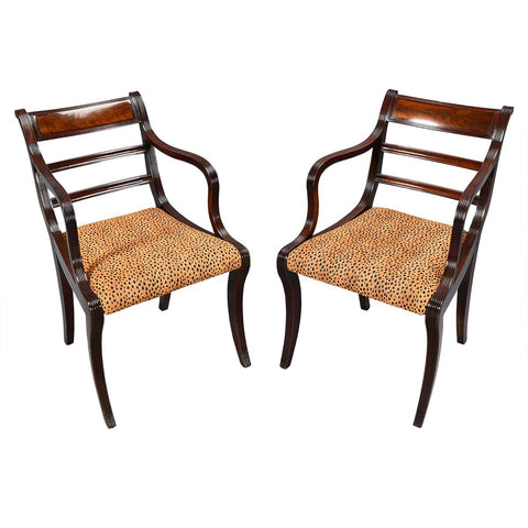 Pair of Regency Armchairs in the Manner of James Woodhouse