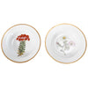 Pair of Chamberlain's Worcester Soups with Botanical Specimens