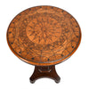 Round Parquetry Tilt-top Table