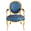 Six George III Period Giltwood Armchairs