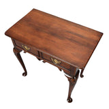 Two-Drawer Fruitwood Side Table