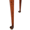 Small Oak Side Table with Three Drawers and Turned Legs