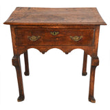 Oak Side Table on Unusual Hipped Legs