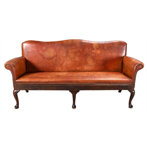 Leather Covered Sofa