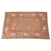 Antique Suzani Embroidery on Olive-colored Ground