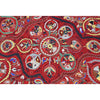 Suzani Embroidery on Red Ground