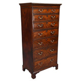 Tall Mahogany Chest of Seven Drawers