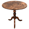 Burr Ash Tripod Table - 32" Diameter