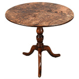 Burr Ash Tripod Table - 32" Diameter
