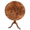 Burr Ash Tripod Table - 32" Diameter