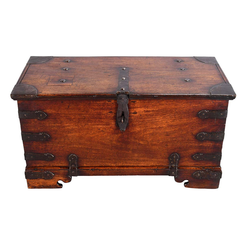 18th Century Iron-Bound Trunk