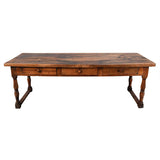 A Large Walnut Center (or Kitchen) Table