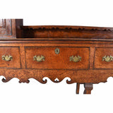 Large Dresser and Rack on Carved Cabriole Legs