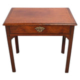 A Small Mahogany Writing/Dressing Table with Checkered Inlay