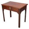A Small Mahogany Writing/Dressing Table with Checkered Inlay