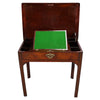 A Small Mahogany Writing/Dressing Table with Checkered Inlay