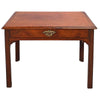 A Small Mahogany Writing/Dressing Table with Checkered Inlay