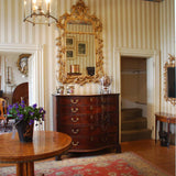 Large Serpentine Chest of Five Drawers