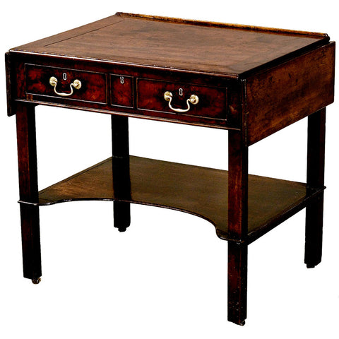 Antique English Mahogany architects table. view 1
