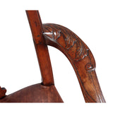 Irish Carved Mahogany Armchair