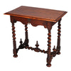 Walnut Side Table on Barley Twist Legs